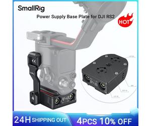 Piastra base di alimentazione SmallRig/Piastra passante di alimentazione/Cavo adattatore per DJI Funziona con batterie per estendere l'autonomia RS2