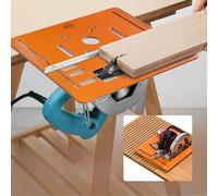 Piastra base per sega circolare 90 ° Piatto 45 ° Taglio obliquo Tagliatrice Piastra base Banchi per la lavorazione del legno Router Taglio piastra ribaltabile