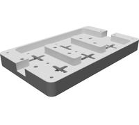 Piastra Base Relè 6 Posizioni per Supporto Fermo Relè Bosch Stampato 3D