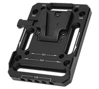 Piastra Batteria con Attacco a V in Lega di Alluminio con Fori per Viti Multipli, Compatibile con la Fotocameracompatibilità Versatile