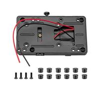 Piastra batteria professionale V Mount con uscita D-Tap Power Wire per fotocamera Rigs e accessori DSLR Nero