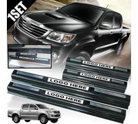 Piastra battitacco davanzale passo carbonio 4 pezzi copertura per Toyota...