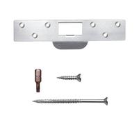 Piastra battuta per porta lunga con design a labbro standard Correzioni sicurezza percussori Danni alla fessura Hardware in acciaio inossidabile Riparazione del telaio della porta danneggiato