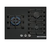 Bosch - Piano cottura a gas, serie 4, 60 cm, gas stop, vetro temperato, nero, PNC6B6K40