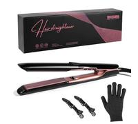 Piastra Capelli Carehabi 2in1- Piastra Lisciante & Arricciacapelli con Tecnologia Anti-Crespo a Ioni, Piastre in Ceramica Avanzata, Riscaldamento Rapido, 6 Regolazioni di Temperatura da 160°C a 260°C