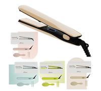 piastra capelli professionale lisciante Melcap round & sleek con spazzola e clip