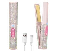 Piastra Capelli Senza Fili 5000mAh, Mini Piastra per Capelli 2 in 1, Piastra Portatile Senza Fili in Titanio, Piastra da Viaggio per Capelli, 3 Temp 2S HEAT Rapido MAX 410℉ Con Spegnimento Automatico