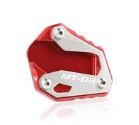 Piastra Cavalletto Moto per Ya&MAHA MT-03 MT03 2015-2018 Piastra di Estensione del Cavalletto Laterale per Moto Antiribaltamento(Rosso)