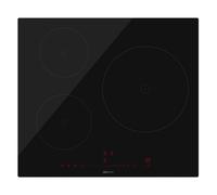 Cecotec Placa Induzione 3 Fuochi Bolero Squad I 3300 30 cm, 7400 W, 9 Livelli, Frontal Biselato, Touch Slider Invisibile, Rilevatore Pentole, Mantenimento Calore, Kid Lock, Sicurezza Avanzata