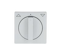 PIASTRA CENTRALE CON MANOPOLA PER TAPPARELLA BUSCH-JAEGER 1740-83, Inserti 2712/2713 U, 2722/2723 U, Grigio chiaro
