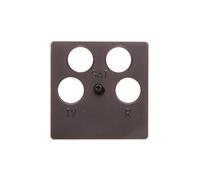 Hager - Piastra centrale tv-fm per 4594 B1/B3/B7/K1 Antracite