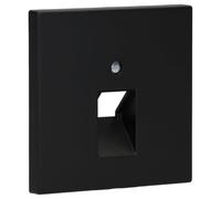 Piastra centrale telefonica LS, colore nero opaco (riferimento: JUNG LS969-1UASWM)