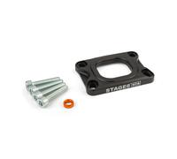 Piastra collettore aspirazione Stage6 360° AM6 / Derbi nero