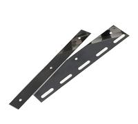 Piastra con Contropiastra in Acciaio Inox porta Striscia Pvc Flessibile, Lunghezza 20 cm e Spessore 2 mm, adatta a Costruzione Tende A Strisce Verticali in PVC, Tende Verticali Industriali