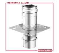 Piastra Con Elemento Dritto Sostegno T Canna Fumaria Inox Aisi316L Apros PB10 [EEK: A++]