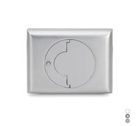 PIASTRA CON LEVA E ROSONE Cromo Valvole Rubinetti Sfera Gas