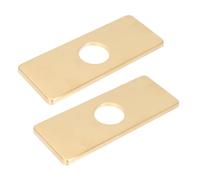 Piastra Copriforo Rubinetto in Acciaio Inox 4 Pollici Oro