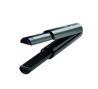 Piastra Cordless Gamma+ X-Hybrid da Viaggio | Mini Piastra per Capelli Senza Fili 2 in 1 | Per Capelli Ricci e Lisci | Ricarica con USB Tipo-C | 3 Temperature | Design Compatto | Portatile (Nero)