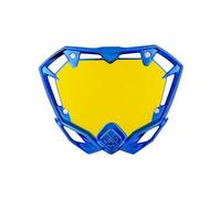 Piastra cromata blu pride racing mini