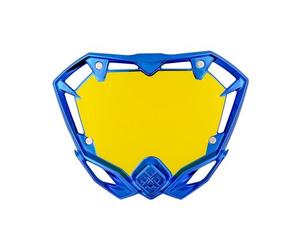 Piastra cromata blu pride racing mini