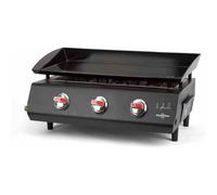 Piastra a Gas in Acciaio Verniciato Nero, Vitrokitchen PG330NB, 710 mm x 450 mm x 280 mm, 7500 W