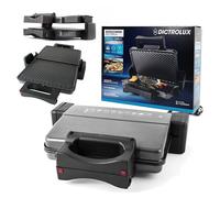 Piastra da Cucina Elettrica 2000W con Doppia Piastra Antiaderente in Alluminio