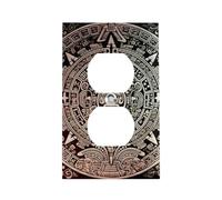 Piastra da parete 1 banda singola Toggle Placca decorativa per interruttore della luce Calendario Maya Fine del Mondo Copertura di uscita della presa infrangibile Presa in metallo Piastra da parete