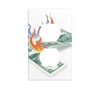 Piastra da parete 11,4 x 7 cm, motivo WHJSHOP Burning Desire, materiale PC durevole, resistente al calore e allo sbiadimento, facile da pulire, dimensioni standard