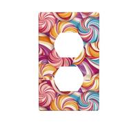 Piastra da parete 11,4 x 7 cm MSRHIUEF Candy Texture Picture Materiale PC durevole, resistente al calore e allo sbiadimento, facile da pulire, dimensioni standard