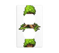 Piastra da parete 11,4 x 7 cm MSRHIUEF capelli lunghi albero ceppo immagine durevole materiale PC, resistente al calore e allo sbiadimento, facile da pulire, dimensioni standard