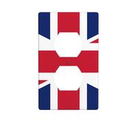 Piastra da parete 11,4 x 7 cm WHJSHOP bandiera britannica modello durevole materiale PC, resistente al calore e allo sbiadimento, facile da pulire, dimensioni standard