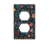 Piastra da parete 11,4 x 7 cm WHJSHOP lezione di matematica modello parola materiale PC durevole, resistente al calore e allo sbiadimento, facile da pulire, dimensioni standard