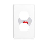 Piastra da parete 11,4 x 7 cm WHJSHOP Love in The Bubble Materiale PC durevole, resistente al calore e allo sbiadimento, facile da pulire, dimensioni standard