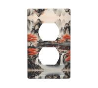 Piastra da parete 11,4 x 7 cm YYHWHJDE Beautiful Landscape Painting1 Stampe Materiale PC resistente, resistente al calore e allo sbiadimento, facile da pulire, dimensioni standard