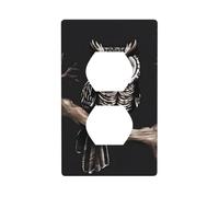 Piastra da parete 11,4 x 7 cm YYHWHJDE Late Night Owl stampa durevole materiale PC, resistente al calore e allo sbiadimento, facile da pulire, dimensioni standard