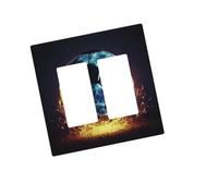 Piastra da parete decorativa per presa a 2 bande Duplex WallPlate Cool pallone da calcio Copertura per interruttore della luce Copertura decorativa per interruttore della luce Placca da parete