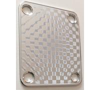 Piastra Del Collo Damier - Effetto 3D Ologramma - Cromo - Chitarra E Basso