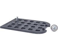 Piastra di adattamento per fresatura a filo per CRB7 small silver