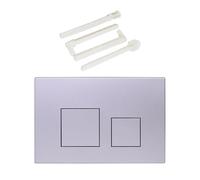 Piastra di attuatore a doppio scarico for WC UP300 UP720 UP320 Piastra di ricambio for cassetta WC con doppio scarico, pulsanti quadrati(BS-Matt Silver)