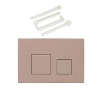 Piastra di attuatore a doppio scarico for WC UP300 UP720 UP320 Piastra di ricambio for cassetta WC con doppio scarico, pulsanti quadrati(BS-Khaki)