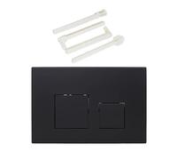 Piastra di attuatore a doppio scarico for WC UP300 UP720 UP320 Piastra di ricambio for cassetta WC con doppio scarico, pulsanti quadrati(BS-Black)
