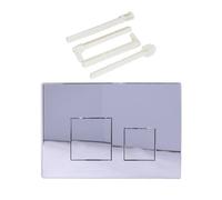 Piastra di attuatore a doppio scarico for WC UP300 UP720 UP320 Piastra di ricambio for cassetta WC con doppio scarico, pulsanti quadrati(BS-Chrome Plated)