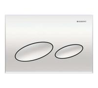 Piastra di azionamento Geberit Kappa20 Piastra per doppio filo dall'alto / frontale per UP200, Colorazione: Cromo Opaco - 115.228.46.1