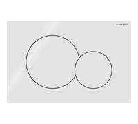 Piastra di azionamento Geberit Sigma01 per risciacquo a 2 quantità, rotonda, ...