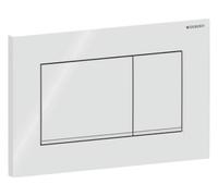 Geberit Sigma20 plaques de déclenchement, pour rinçage à 2 quantités, rectangulaire, 115.883.11.1, 115.883.11.1, Colorazione: bianco / bianco opaco
