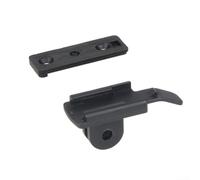 Piastra di base del supporto per faro della bicicletta per interfaccia Shenhuo Bl12 con fissaggio a vite M2 e fibbia per slot per schede di sicurezza per ciclismo notturno, colore nero