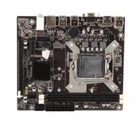 Piastra di Base H81 LGA1550 DDR3 con Supporto 2.0 USB 2.0, Output Dual VGA+, Ideale per la Compilation di PC Desktop con Scheda Grafica Centrale