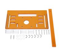 Piastra di base per macchina da taglio da 4 pollici 90° piatto 45° Bordo inferiore della macchina da taglio obliquo Utensili per la lavorazione del legno 28 x 15 cm