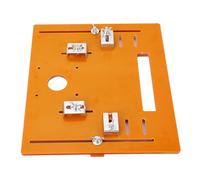 Piastra di base per macchina di taglio, supporto per taglio portatile, taglio smussato, piastra di base per inserti per la lavorazione del legno, motore 4 pollici, 28 x 25 cm