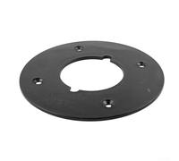 Piastra di base per router elettrico in plastica nera, 2 pezzi, compatibile con modelli 3612 3612C Piastra inferiore a forma di cerchio